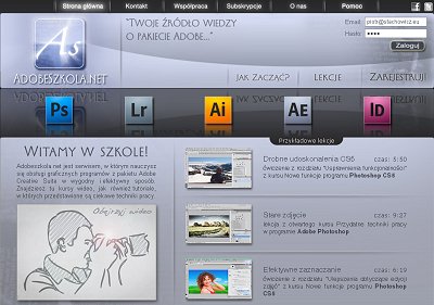 strona internetowa - adobeszkola.net - Warszawa